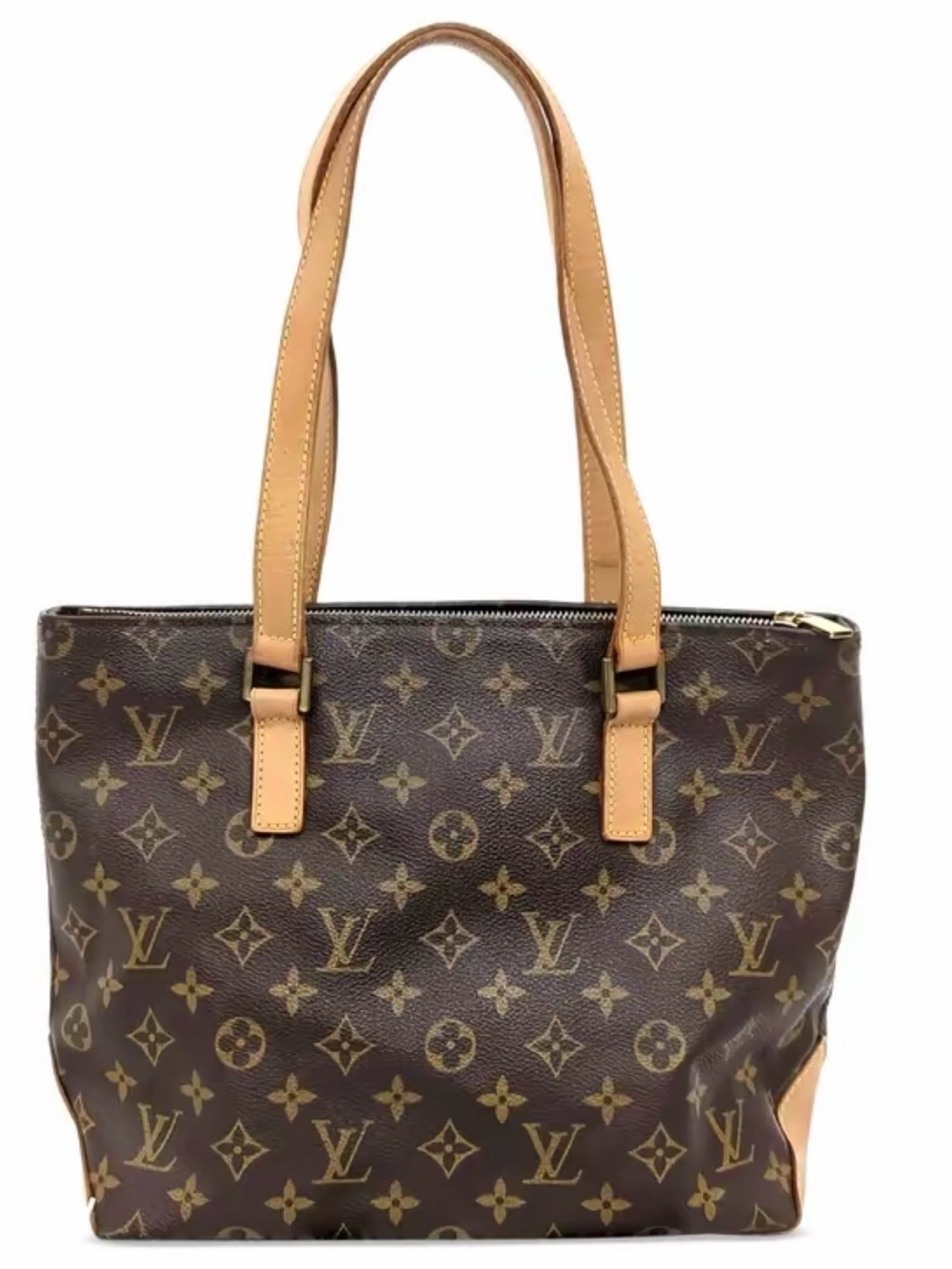 Pre-owned Louis Vuitton Canvas Shoulder Bags Monogram Cabas Piano Tote Bag